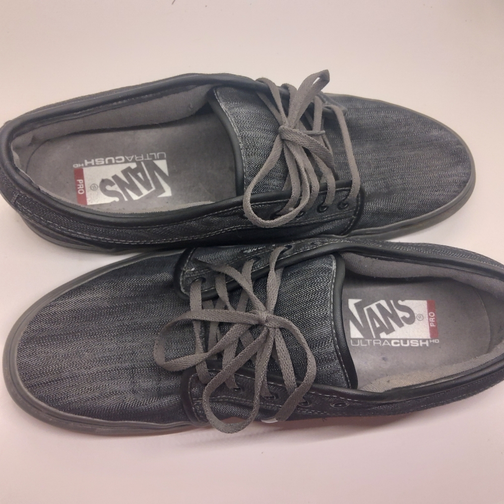 Vans Ultra Cush Pro Shoes Dark Gray Denim Pewter